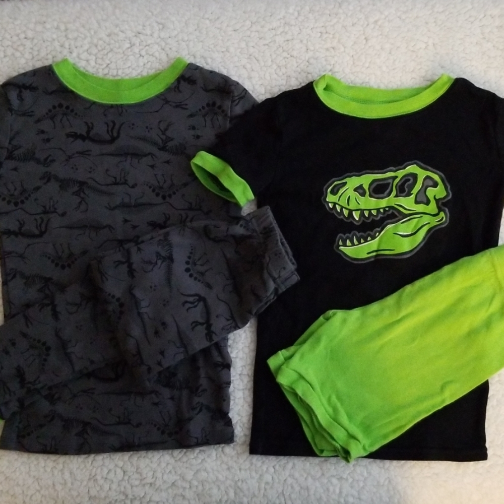 2 PAIR BOYS SIZE 6 PAJAMAS